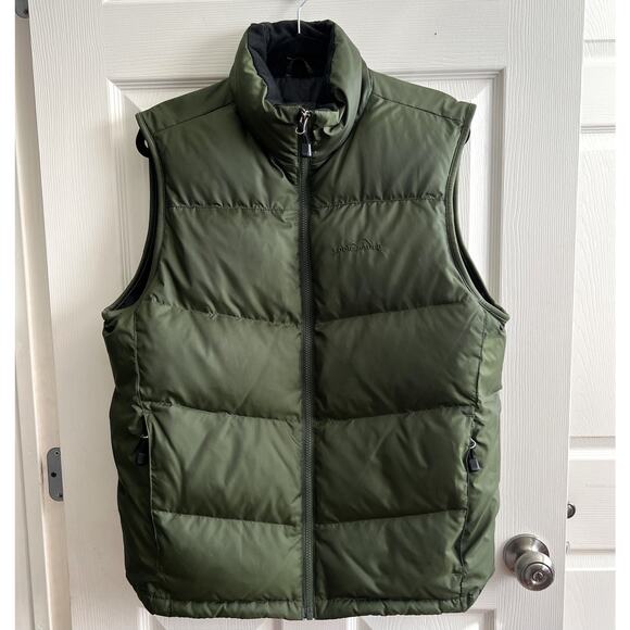 EDDIE BAUER Green Premium Quality Goose Down EB700 Zipper Puffer Vest - Picture 16 of 16